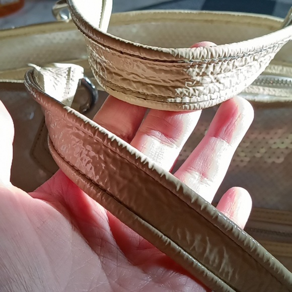 Sparkling White Sequin Coach Rocker Bag Y2K - Picture 12 of 13